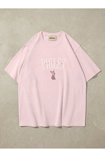 NİCE Γυναικείο μπλουζάκι Piglet από το 1966, ροζ