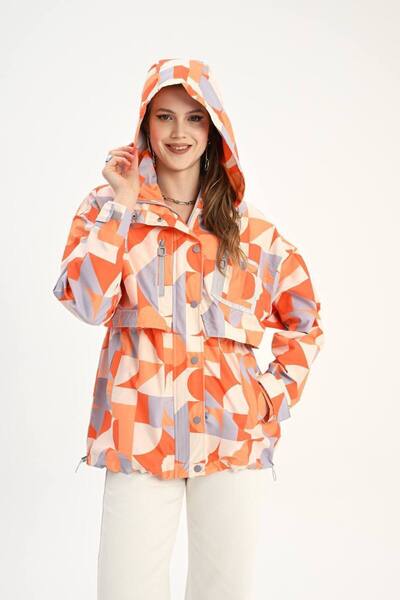 DENİKK Trend Iconic Design Water Repellent Windproof Raincoat Jacket-Iconic -...