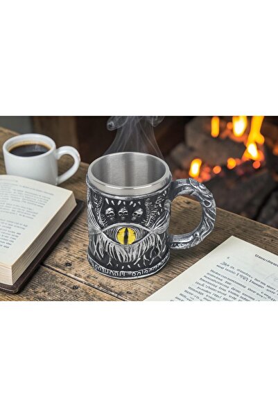 e-life shop Cana cu design 3D Skull Mystic Eye, cu interior din oțel inoxidab...
