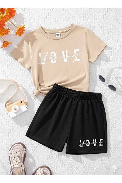 Nice Clothes Tricou și pantaloni scurți de vară pentru copii, unisex (imprime...
