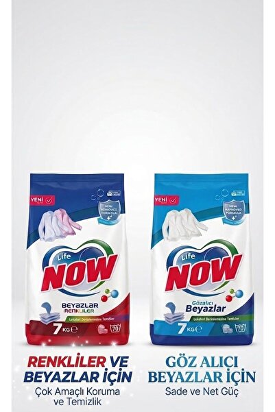 SU Line LİFE NOW TOZ ÇAMAŞIR DETRJANI 7KG Renkliler&Beyazlar x2 (14 kg)