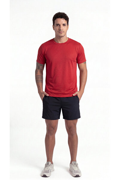 Lume Erkek Kırmızı Nefes Alabilen Pro+ Compression T-shirt Ter Tutmaz Esnek Y...