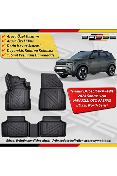 BOSSE North Renault Duster Paspas Araca Özel Mild Hybrid (4x4) 2024 Sonrası D...