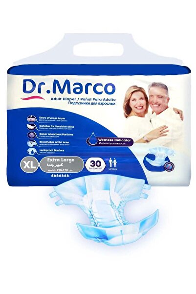DR.MARCO Dr. Marco Adult Diaper, XL Size, 30 Pcs