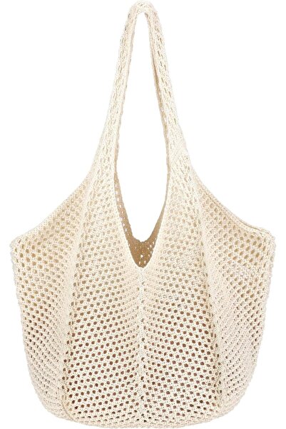 Hommtina Straw Beach Bag for Women - Crossbody Shoulder Vacation Purse for Su...