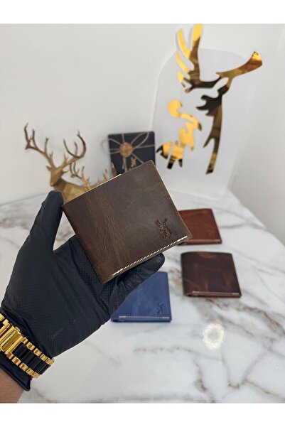 SANAT 100% Genuine Crazy Leather Vintage Slim Wallet - High-Quality Stylish W...