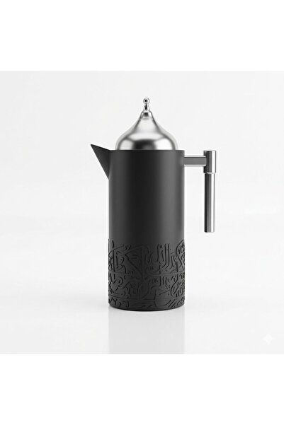 Other 1L Tea and Coffee Thermos with Luxurious Pattern and Silver Finish
