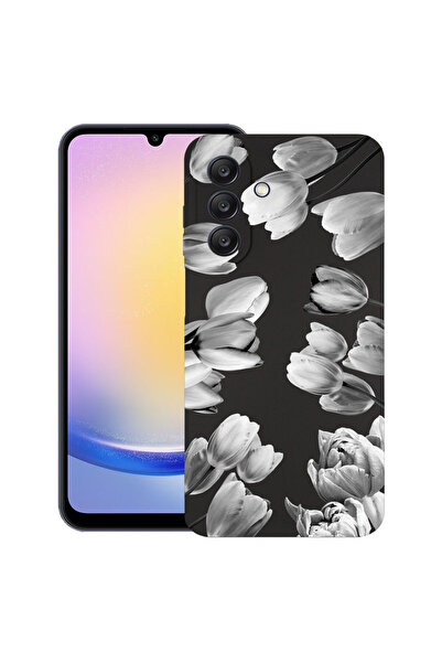 bestcase ®   Θήκη TPU Ultra Slim για Samsung Galaxy A25 5G, Φλοράλ - Μαύρη Το...