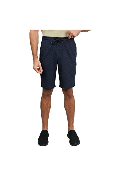 Giordano Men’s Slim Twill Bermuda Shorts with Elastic Waist