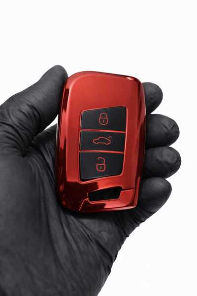 GMA KEYS Θήκη για τηλεχειριστήριο Volkswagen Passat B8 Arteon Smart Black Aut...