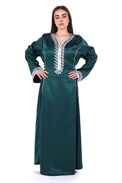 al bent al sharqieh women satin jalabiya dress
