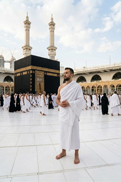 PORİENTO 100% Βαμβακερό ύφασμα μουσελίνας 4 στρώσεων για Χακ Ούμρε Ιχράμ 110x...