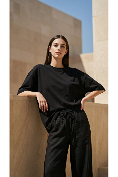 Amia&Co. Βασικό Φαρδύ Μπλουζάκι – Άνετη Γραμμή, Καθημερινό Στυλ