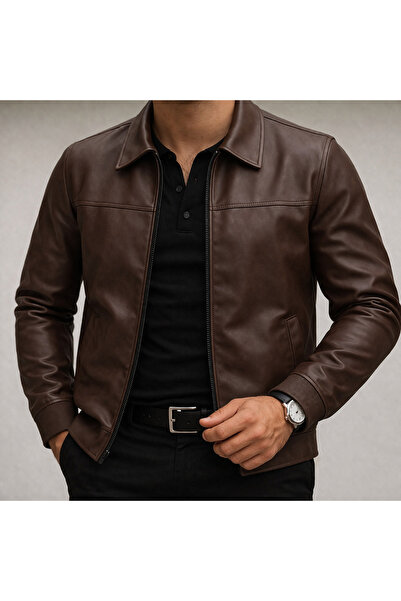 BASEL.CO Basic Premium Leather Jacket
