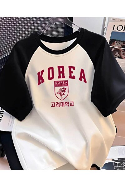 Massgai Μπλουζάκι Unisex Σχεδιασμός Κορέας με στάμπα, υπερμεγέθη, χτενισμένο ...