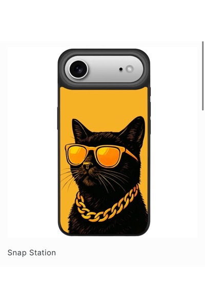 SNAPSTATIONRO Husa de protectie, MagSafe, iPhone 17 Air - Cool Cat