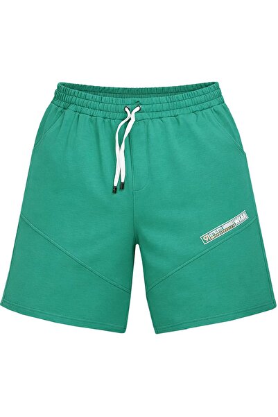 tambattal Pantaloni scurți din bumbac pieptănat, mărime mare - Croială confor...