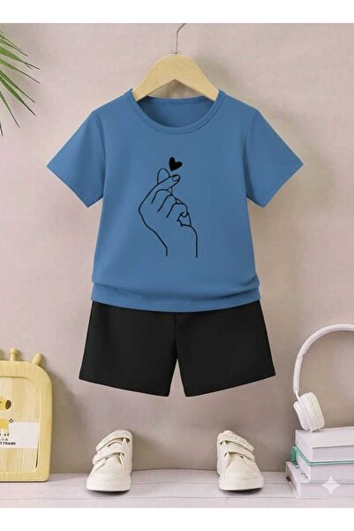 Nice Clothes Tricou și pantaloni scurți de vară pentru copii, unisex (imprime...