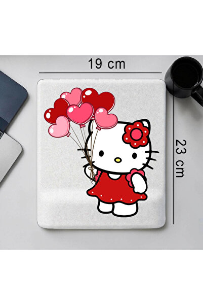 ADURA Hello Kitty Tasarımlı Ergonomik Bilek Destekli Mouse Pad - 19x23 cm Kay...