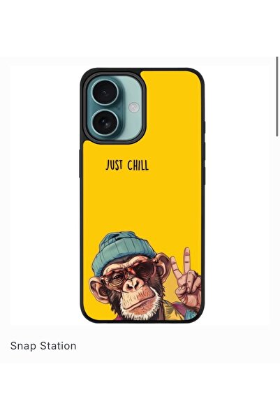 SNAPSTATIONRO Προστατευτική θήκη, MagSafe, iPhone 16 - Funky Monkey Peace BRO