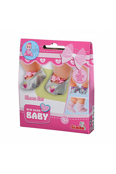 Simba New Born Baby Shoe Set For Doll 3 Pairs