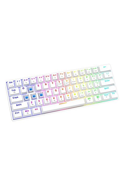 Savio Whiteout X2 Mechanical Keyboard, Blue Outem, Hot Swap