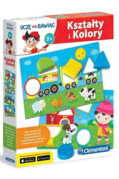 CLEMENTONI Joc educativ Forme și culori Joacă-te și învață limba poloneză 50764