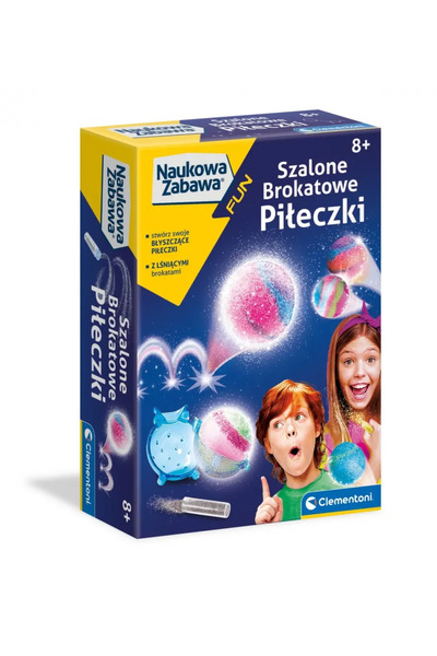 CLEMENTONI Mini-laborator științific distractiv: Bile cu sclipici nebunești, ...