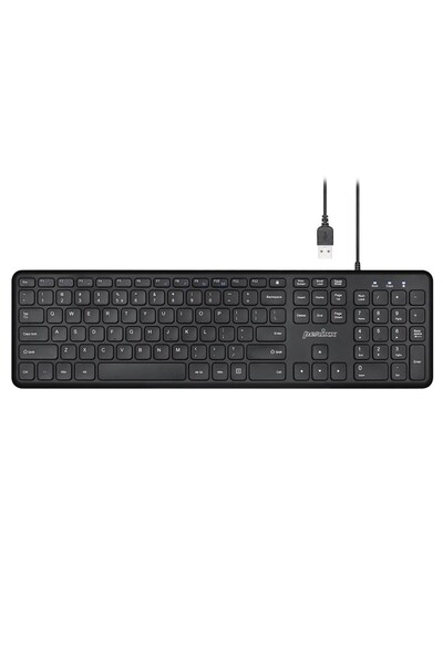 Perixx PERIBOARD-210 tastatură cu fir, tip foarfecă, ultra-subțire, neagră