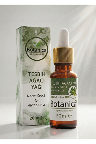 botanica Saf Neem (Tesbih Ağacı) Yağı 20 ml – Çok Amaçlı Koruyucu ve Arındırı...
