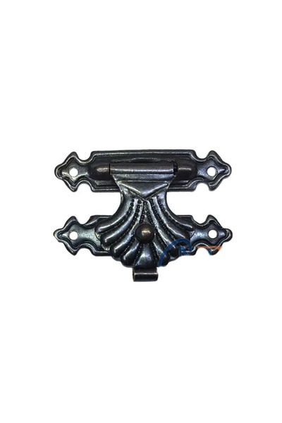 ALFA AKSESUAR 03 Box, Backgammon Clip, Front Lock No:3 - 33x24 Antique, 1 Piece