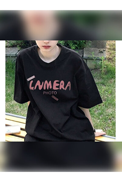 TİMİSİVA Μπλουζάκι Unisex oversized με τύπωμα με κοντό μανίκι και λαιμόκοψη, ...