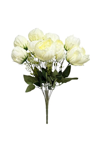 AFO Μπουκέτο με 9 Παιώνιες σε χρώμα Ελεφαντόδοντο