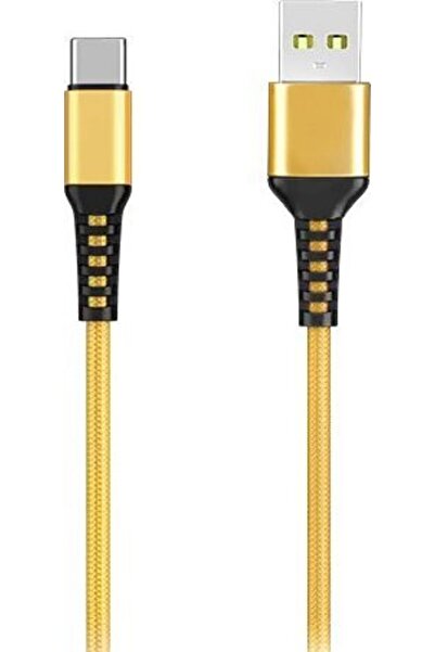 Denmen Cablu USB-A la USB-C 1 m Auriu (29358)