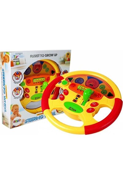 LeanToys Volan educativ pentru un bebeluș. Efecte sonore și luminoase