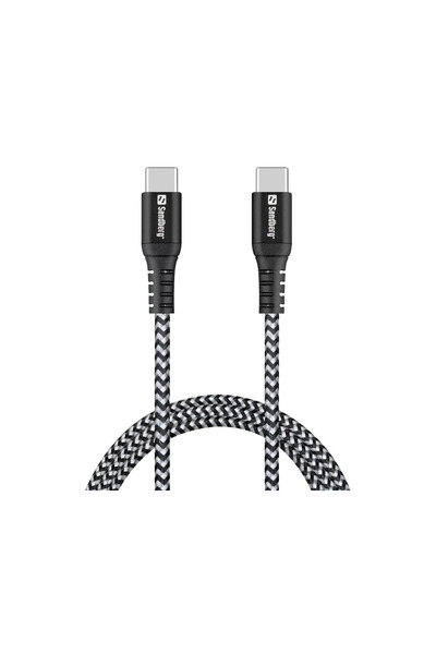 Sandberg Cablu USB-C Survivor 1M 100W, Cablu USB-C la USB-C Survivor 1M, 1 m,...
