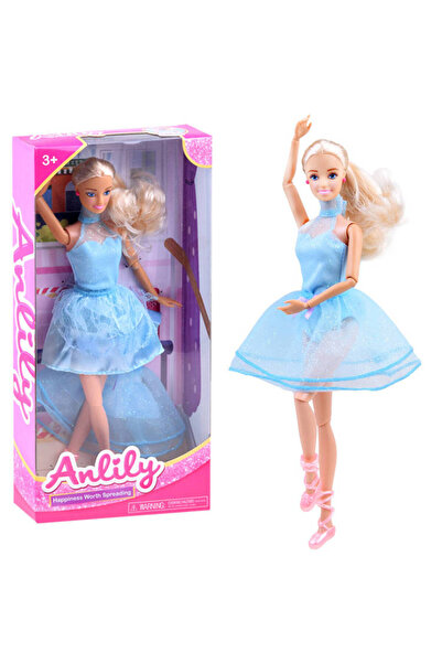 ANLILY Păpușă în rochie albastră ZA3920