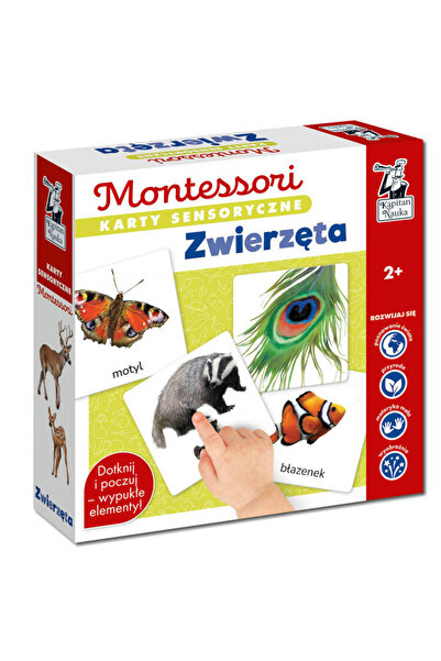 Kapitan Cartonașe senzoriale. Animale 2+ Educaționale Montessori ega KS1019