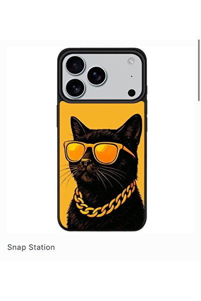 SNAPSTATIONRO Προστατευτική θήκη, MagSafe, iPhone 17 Pro Max - Cool Cat