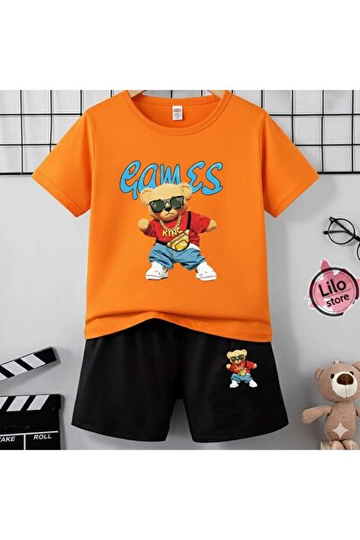 Nice Clothes Tricou și pantaloni scurți de vară pentru copii, unisex (imprime...