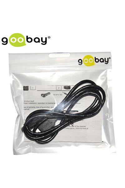 goobay Cablu de încărcare și sincronizare Micro USB 46800 Negru, USB 2.0 micr...