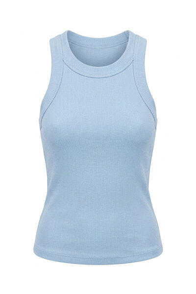 MAGARDE Crew Neck Premium Camisole Undershirt - Blue