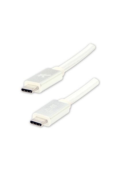 LOGO Cablu USB-C - USB-C 1 m Alb