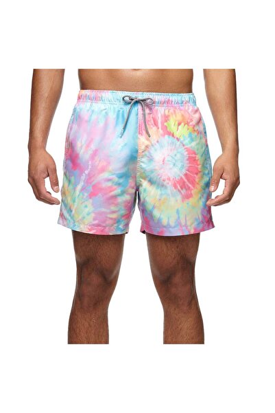 BOARDIES Μεσαίου μήκους μαγιό σορτς με σπιράλ tie-dye L