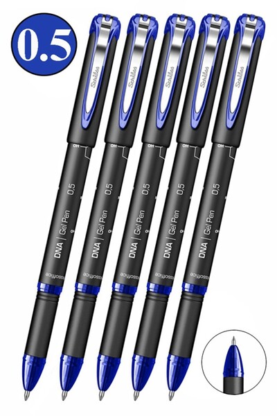 Artlantis Mavi Pilot Kalem DNA Gel Pen 5 Adet Scrikss Pilot Kalem 0.5mm Rolle...