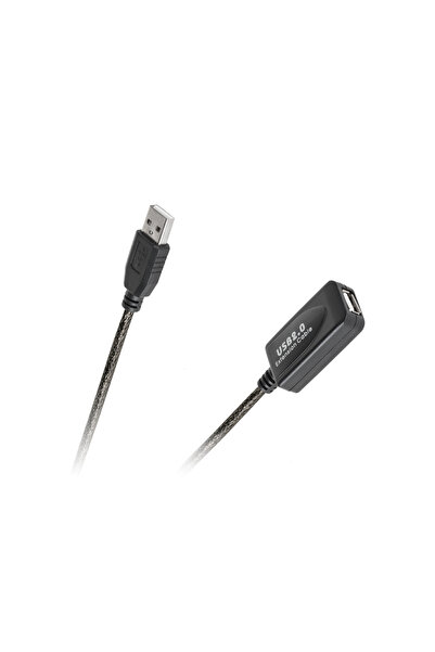 LP Cablu USB USB-A - USB-A 10 m Negru (KPO3888-10)
