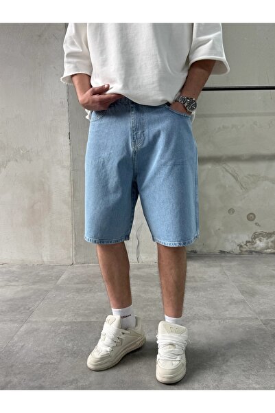 DIFRANSEL JEANS شورت دينيم برمودا فضفاض للرجال