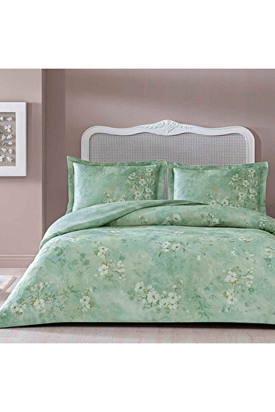 Taç Σετ Παπλωματοθήκης Lumine Satin Διπλό Πράσινο