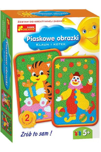 Ranok Imagini din nisip - Clovn și pisicuță