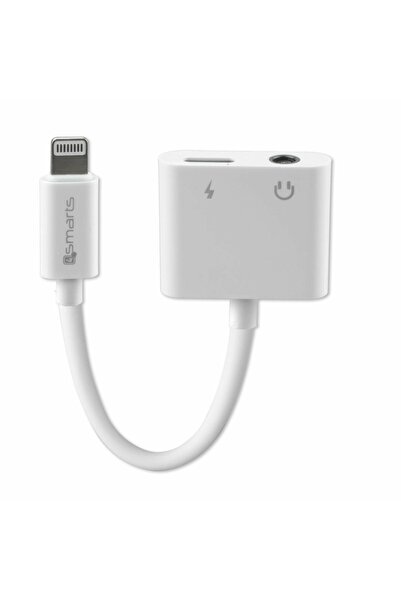 4smarts Cablu audio și încărcare splitter Lightning - Lightning + 3.5mm AUX a...